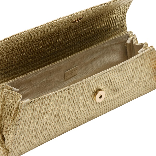 Женская золотая сумка Parfois артикул 232265 _GD FW2025 Фото ракурс 4 - Женская золотая сумка Parfois артикул 232265 _GD FW2025