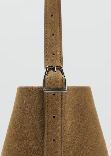 Женская коричневая сумка Mango артикул 17071184 31 1 season Фото ракурс 3 - Женская коричневая сумка Mango артикул 17071184 31 1 season