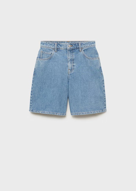 Жіночі сині шорти Mango артикул 17071518 TM 1 season Фото ракурс 3 - Жіночі сині шорти Mango артикул 17071518 TM 1 season