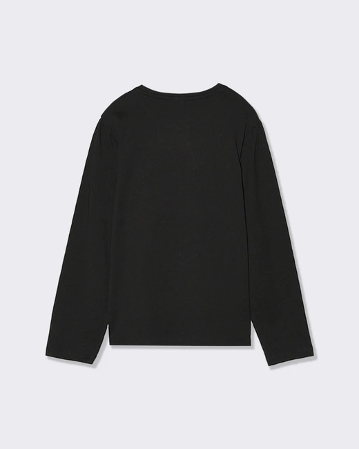 Черный реглан для девочек Piazza Italia артикул 69993 Black FW2024 Фото ракурс 2 - Черный реглан для девочек Piazza Italia артикул 69993 Black FW2024