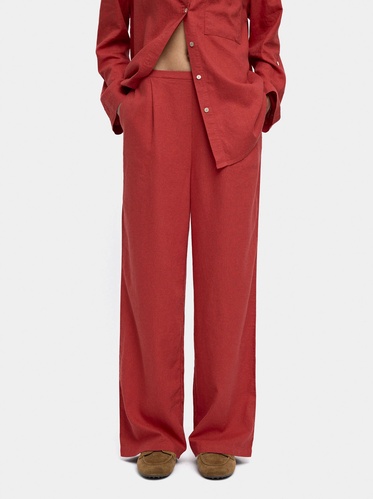 Фото ракурс 1 - Жіночі коричневі штани Parfois артикул 233337 _BR FW2025