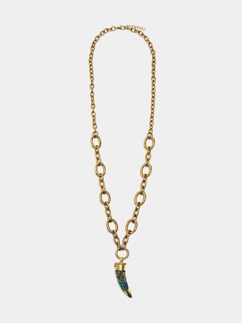 Фото ракурс 1 - Жіноче золотe намисто Parfois артикул 240867 _HM FW2025