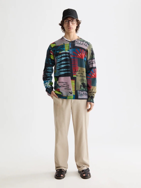 Фото ракурс 3 - Чоловічий чорний светр SCOTCH & SODA артикул 181715 021 FW2025