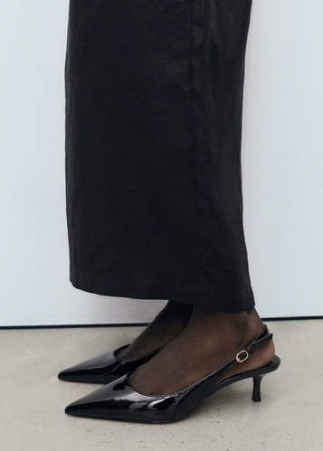 Фото ракурс 2 - Жіночі чорні туфлі Mango артикул 17054112 99 1 season