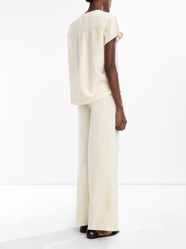 Фото ракурс 2 - Жіноча жовта блузка Parfois артикул 237323 _YL FW2025