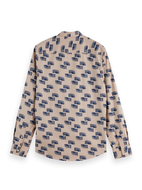 Фото ракурс 6 - Мужская бежевая рубашка SCOTCH & SODA артикул 181804 260 FW2025