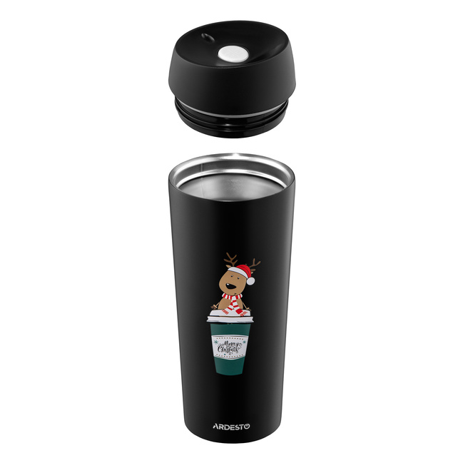 Фото ракурс 5 - Черная термокружка Ardesto артикул AR2645RN No color FW2025
