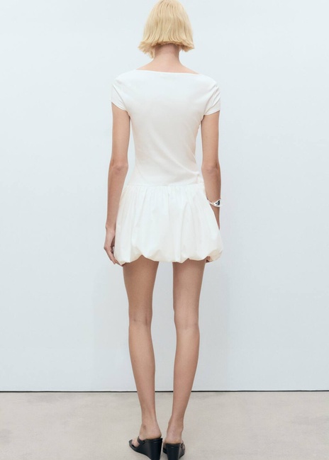 Фото ракурс 2 - Женское белое платье Mango артикул 87069208 01 8 season