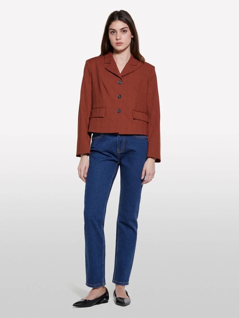 Жіночі сині джинси Sisley артикул 4MCPLE046 902 25A Фото ракурс 4 - Жіночі сині джинси Sisley артикул 4MCPLE046 902 25A