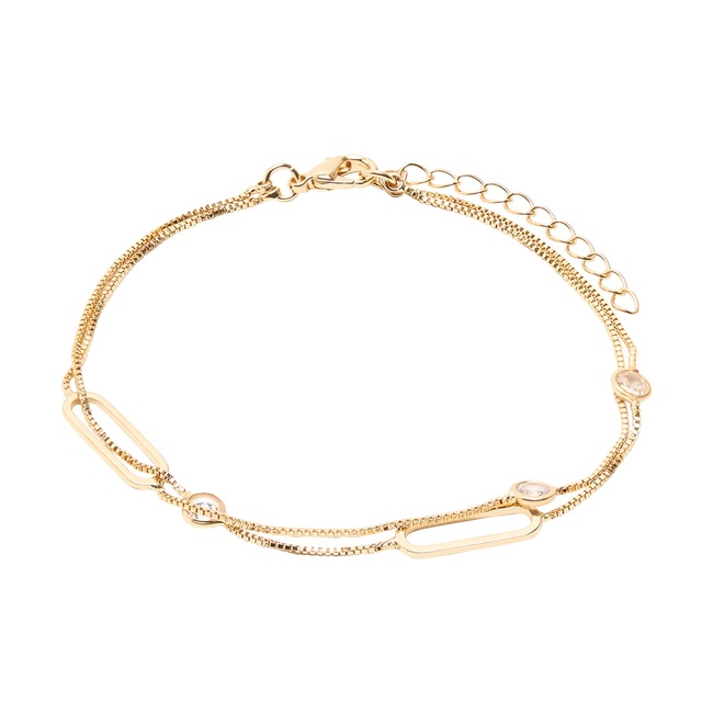 Жіночий золотий браслет Parfois артикул 233942 _GD FW2025 Фото ракурс 2 - Жіночий золотий браслет Parfois артикул 233942 _GD FW2025