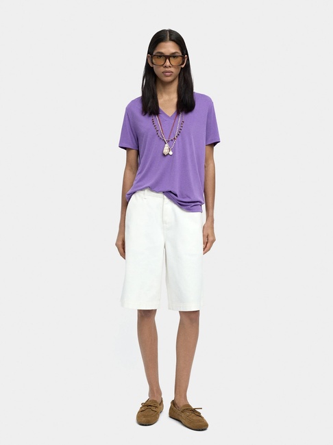 Фото ракурс 3 - Жіноча фіолетова блузка Parfois артикул 239970 _PU FW2025