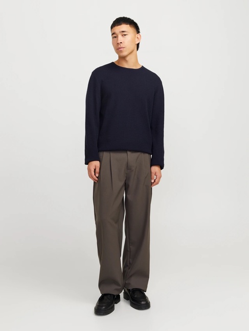 Фото ракурс 4 - Мужской синий джемпер Jack & Jones артикул 12268279 Navy Blazer FW2025