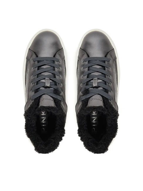 Жіночі срібні кросівки Pinko артикул SS0103-P103 KZ7 FW2025 Фото ракурс 5 - Жіночі срібні кросівки Pinko артикул SS0103-P103 KZ7 FW2025