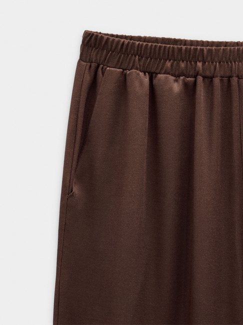 Фото ракурс 5 - Жіночі коричневі штани Parfois артикул 240798 _BN FW2025