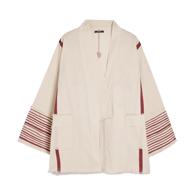 Жіноче бежевe пончо Parfois артикул 237336 _BM FW2025 Фото ракурс 3 - Жіноче бежевe пончо Parfois артикул 237336 _BM FW2025