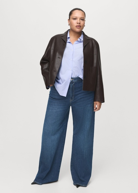 Женские синие джинсы Mango артикул 27021195 TO 2 season Фото ракурс 5 - Женские синие джинсы Mango артикул 27021195 TO 2 season