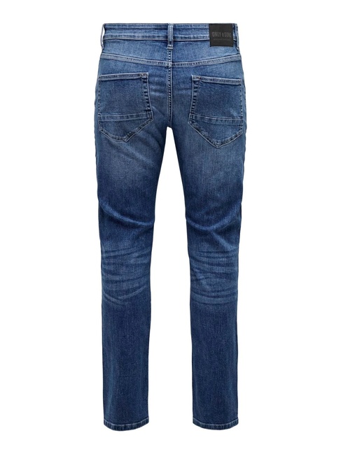 Фото ракурс 4 - Чоловічі сині джинси ONLY & SONS артикул 22026756 Medium Blue Denim FW2024