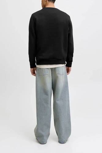 Фото ракурс 2 - Чоловічий чорний світшот Jack & Jones артикул 12278601 Black FW2025