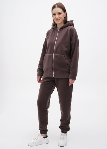 Фото ракурс 1 - Жіночі коричневі штани EQUILIBRI артикул OD PL Jogger Mocco FW2024