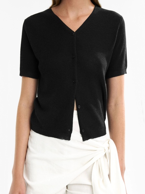 Фото ракурс 1 - Жіночий сірий кардиган Parfois артикул 233936 _AN FW2025