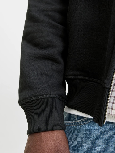 Фото ракурс 5 - Чоловіче чорнe худі Jack & Jones артикул 12282901 Black FW2025