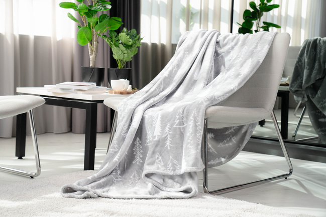 Фото ракурс 6 - Серый плед Ardesto артикул ART0110PB No color FW2025