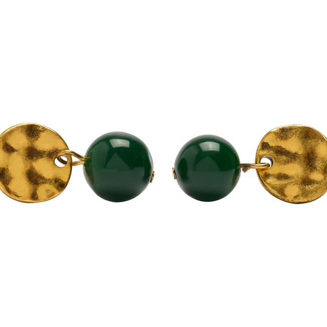 Женские зеленые серьги Parfois артикул 240994 _FG FW2025 Фото ракурс 2 - Женские зеленые серьги Parfois артикул 240994 _FG FW2025