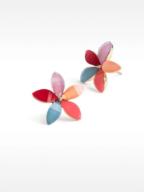 Женские разноцветные серьги Parfois артикул 1735493 BMU SS2025 Фото ракурс 1 - Женские разноцветные серьги Parfois артикул 1735493 BMU SS2025