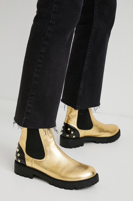 Фото ракурс 2 - Жіночі хакі ботильйони Desigual артикул 21WSAP05 8033 FW2021