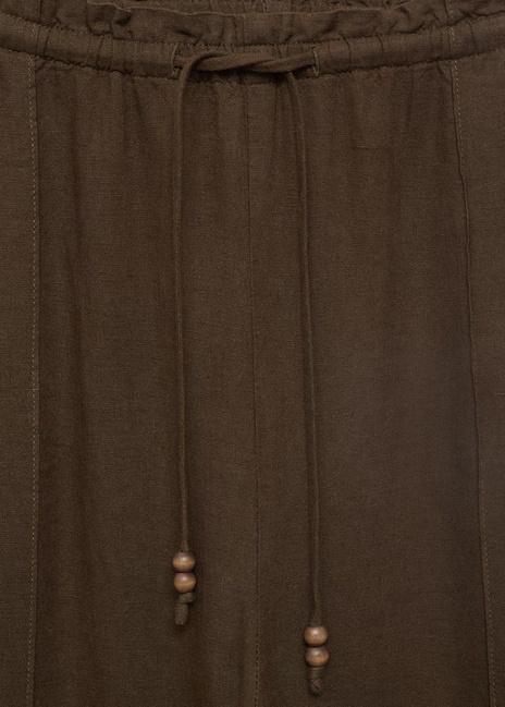 Фото ракурс 7 - Жіночі коричневі брюки Mango артикул 17071224 34 1 season