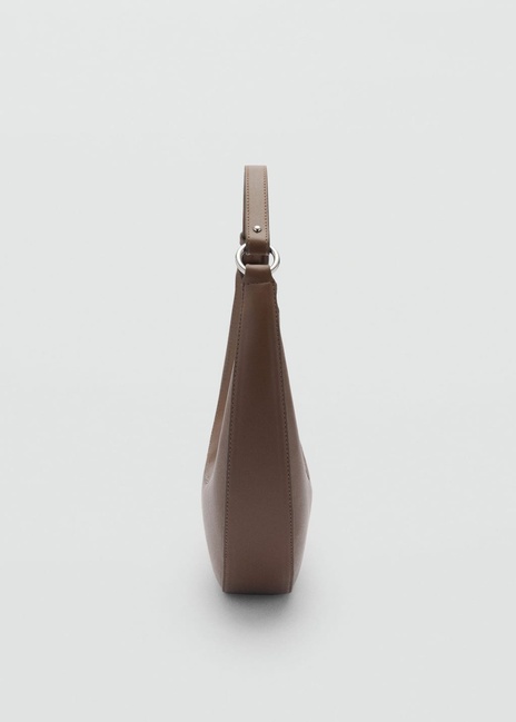 Фото ракурс 3 - Жіноча коричнева сумка Mango артикул 87052537 35 8 season