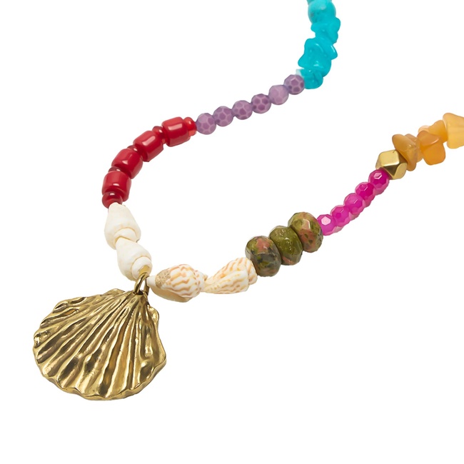 Женское разноцветное ожерелье Parfois артикул 234939 _BM FW2025 Фото ракурс 2 - Женское разноцветное ожерелье Parfois артикул 234939 _BM FW2025