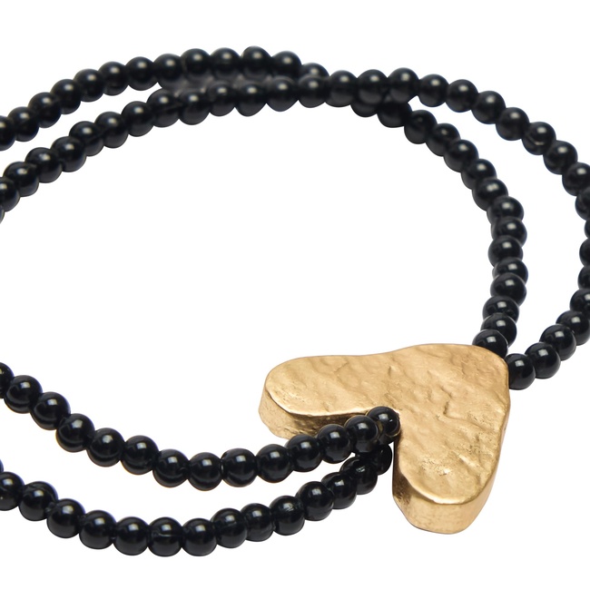 Жіночий чорний браслет Parfois артикул 239047 _BK FW2025 Фото ракурс 2 - Жіночий чорний браслет Parfois артикул 239047 _BK FW2025