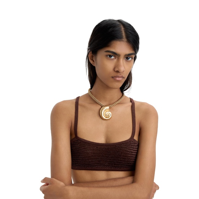 Фото ракурс 4 - Женское золотое ожерелье Parfois артикул 234975 _BG FW2025