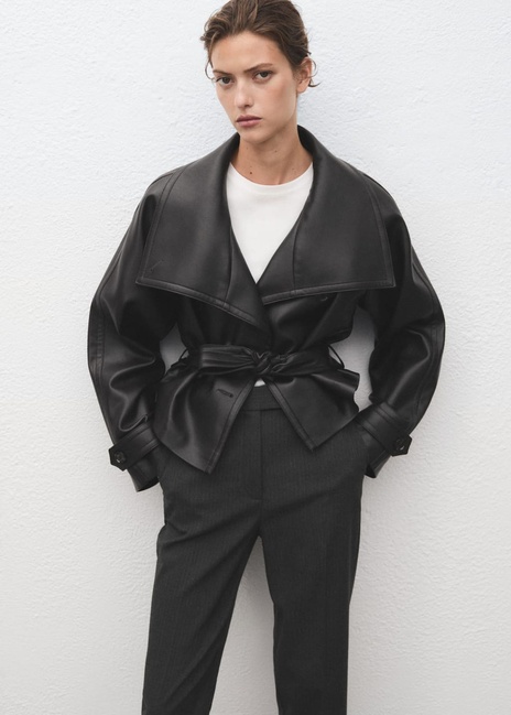 Фото ракурс 4 - Женские серые брюки Mango артикул 17065799 92 1 season