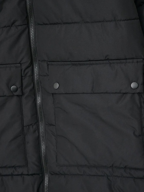 Жіноче чорнe пальто Only артикул 15328235 Black FW2024 Фото ракурс 3 - Жіноче чорнe пальто Only артикул 15328235 Black FW2024