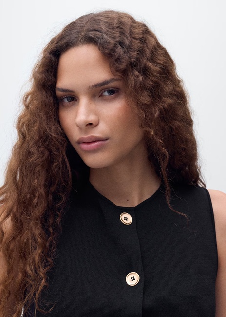 Фото ракурс 4 - Женский черный жилет Mango артикул 17084083 99 1 season