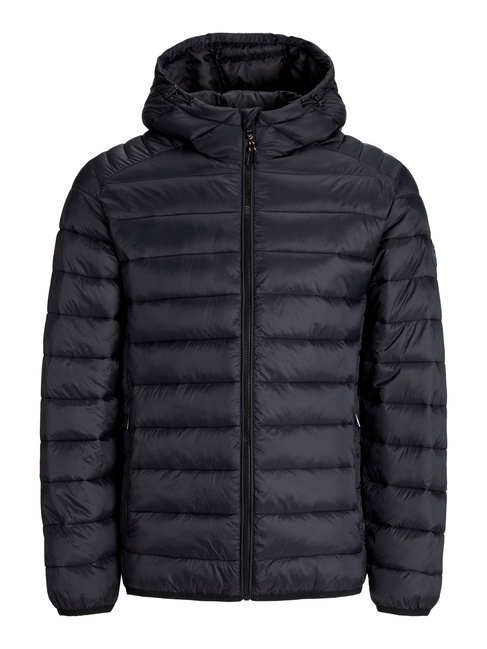 Фото ракурс 3 - Чоловіча чорна куртка Jack & Jones артикул 12280970 Black FW2025