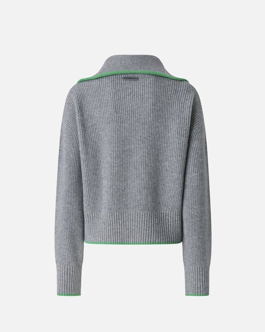 Женский серый джемпер Pinko артикул 105448-A2Q9 IS1 FW2025 Фото ракурс 6 - Женский серый джемпер Pinko артикул 105448-A2Q9 IS1 FW2025