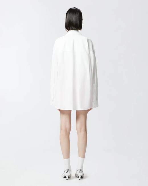 Жіноча біла сорочка Pinko артикул 104708-A2EU Z04 SS2025 Фото ракурс 2 - Жіноча біла сорочка Pinko артикул 104708-A2EU Z04 SS2025