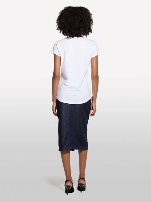 Фото ракурс 2 - Женская белая футболка Sisley артикул 3I1XL107Z 921 25A