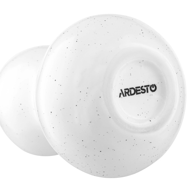 Фото ракурс 5 - Белая ваза Ardesto артикул AR3808W No color FW2025