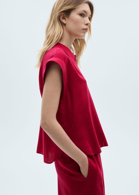 Фото ракурс 1 - Жіноча червона блузка Mango артикул 87060590 88 8 season