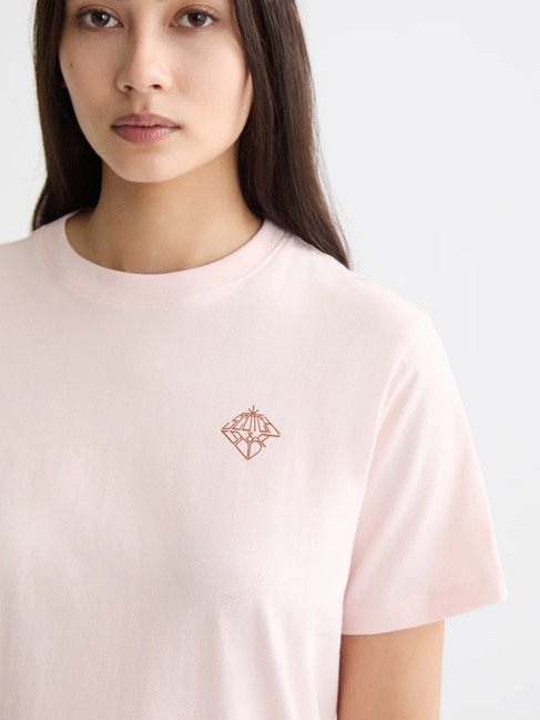 Фото ракурс 4 - Жіноча рожева футболка SCOTCH & SODA артикул U9A00812T U634 FW2025