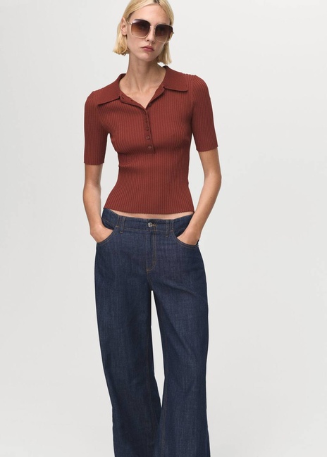 Жіночі сині джинси Mango артикул 17044143 TS 1 season Фото ракурс 4 - Жіночі сині джинси Mango артикул 17044143 TS 1 season