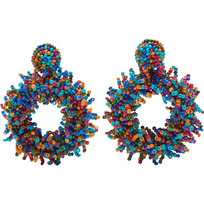 Женские разноцветные серьги Parfois артикул 235048 _BM FW2025 Фото ракурс 1 - Женские разноцветные серьги Parfois артикул 235048 _BM FW2025