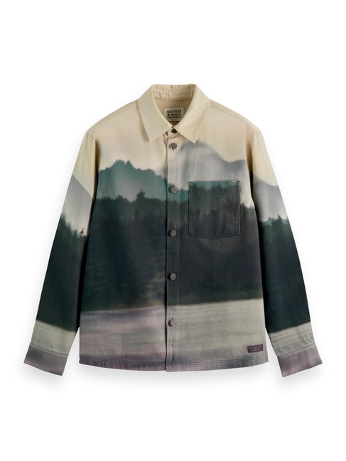 Фото ракурс 4 - Мужская черная рубашка SCOTCH & SODA артикул 180265 021 SS2025