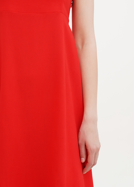 Фото ракурс 4 - Женский красный сарафан EQUILIBRI артикул W451 008 000 Red SS2025