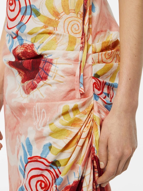 Фото ракурс 3 - Женское розовое платье SCOTCH & SODA артикул UFU00615T U644 SS2026