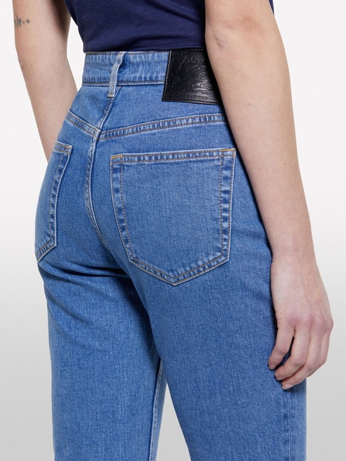 Жіночі сині джинси Sisley артикул 4MCPLE046 901 25A Фото ракурс 5 - Жіночі сині джинси Sisley артикул 4MCPLE046 901 25A